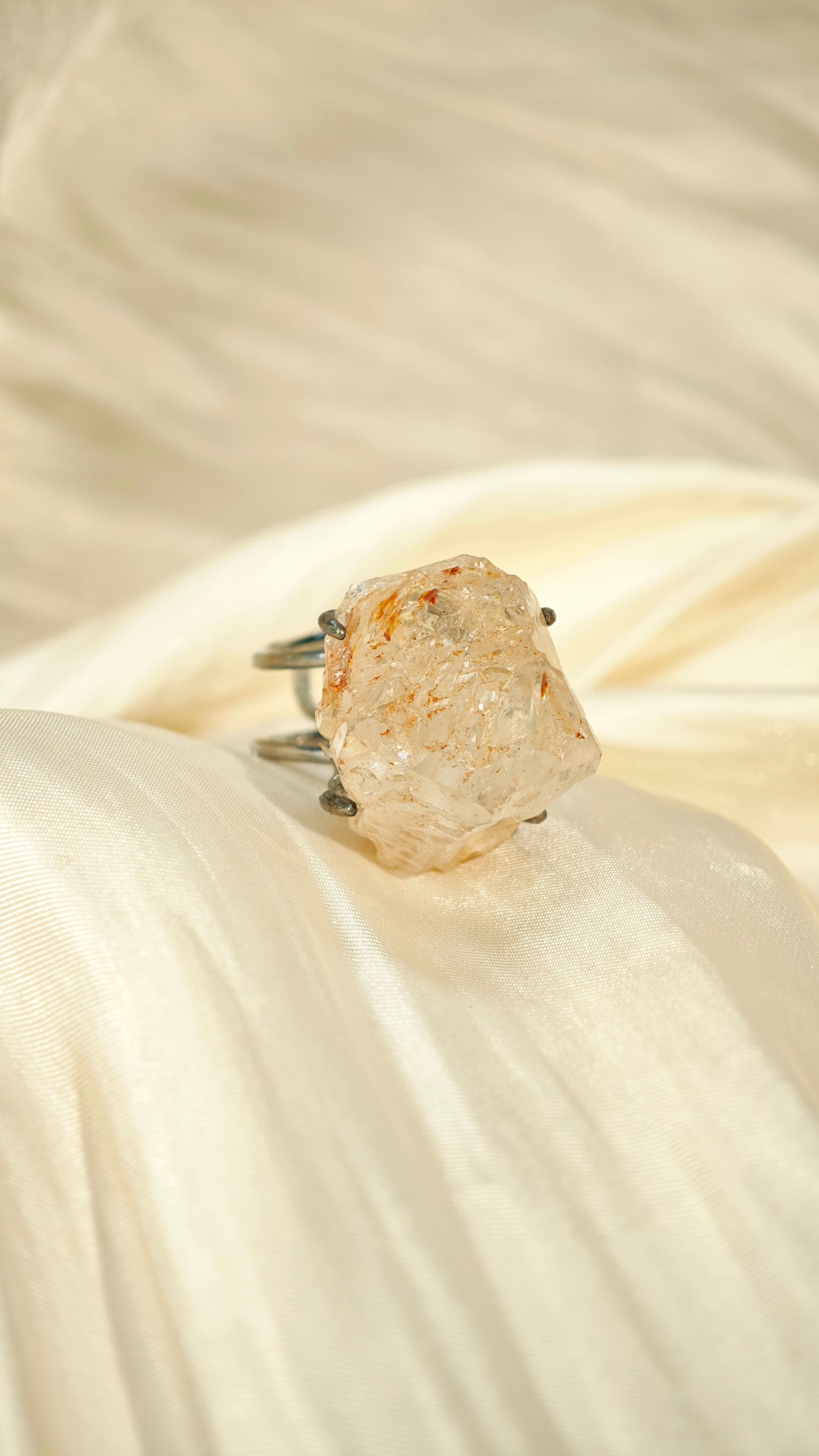 Golden Healer Quartz Ring