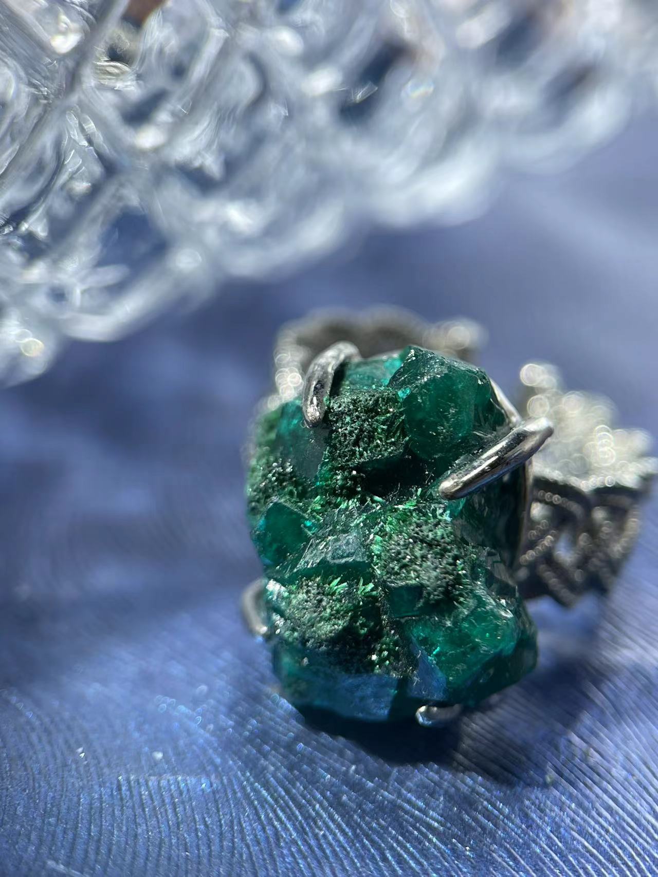 Dioptase Ring