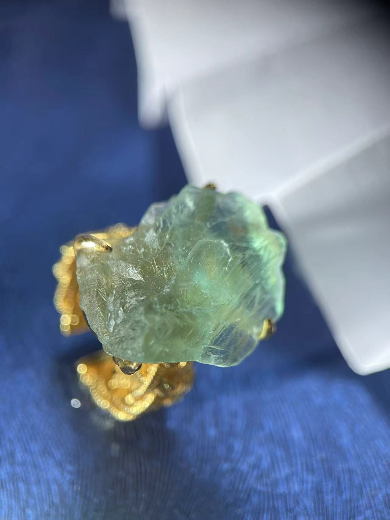 Light Green Fluorite Ring