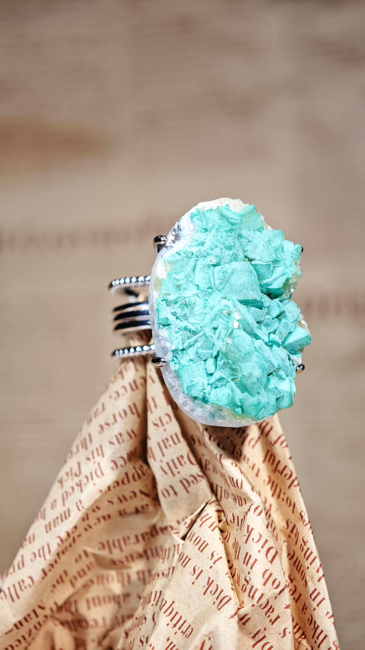 Salt Garden | Green Halite Ring