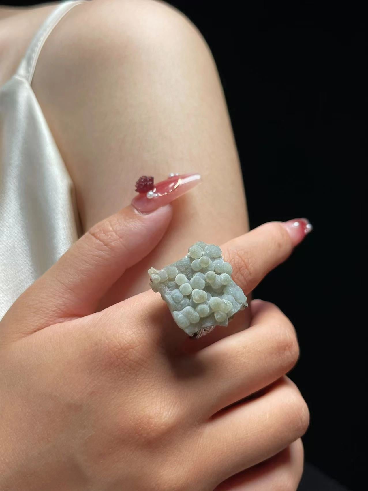 Prehnite Cluster Ring