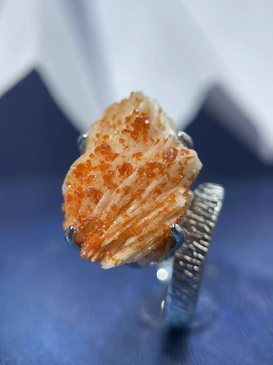 Vanadinite Raw Ring