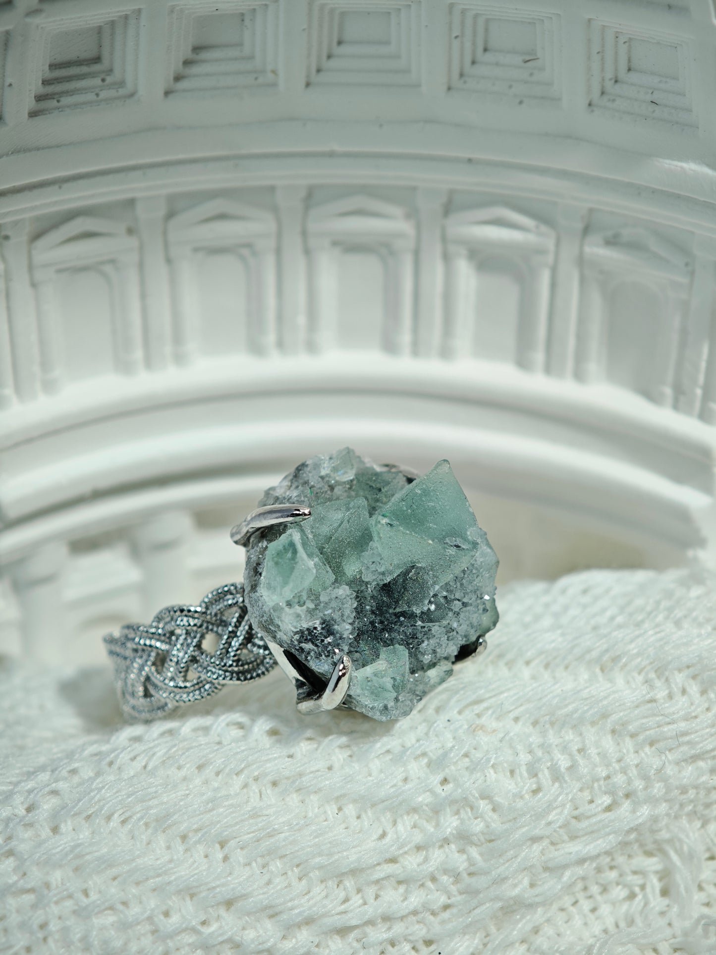 Verdant Mind | Raw Green Fluorite Ring