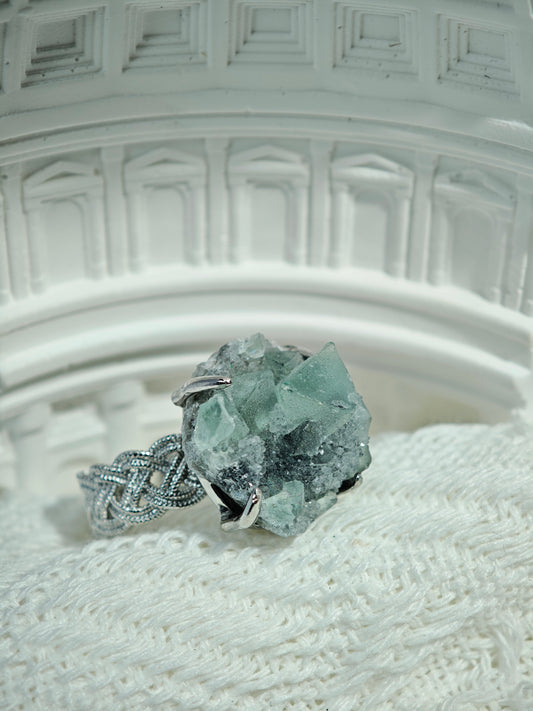 Verdant Mind | Raw Green Fluorite Ring