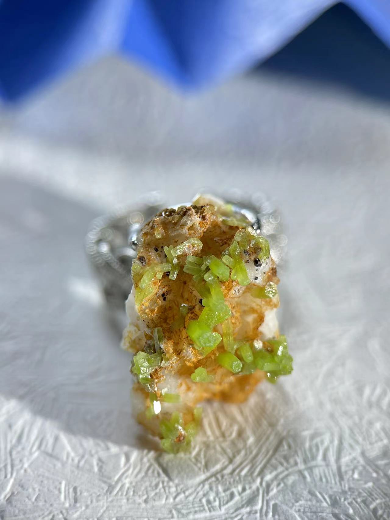 Wavellite ring