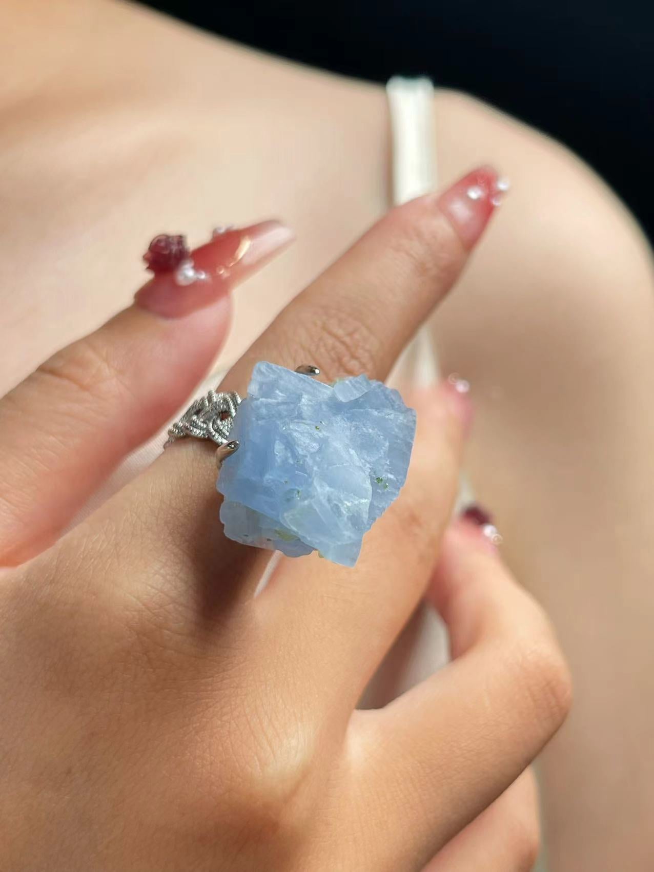 Blue Silence | Blue Fluorite Ring