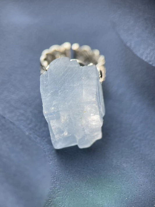 Blue Calcite Ring