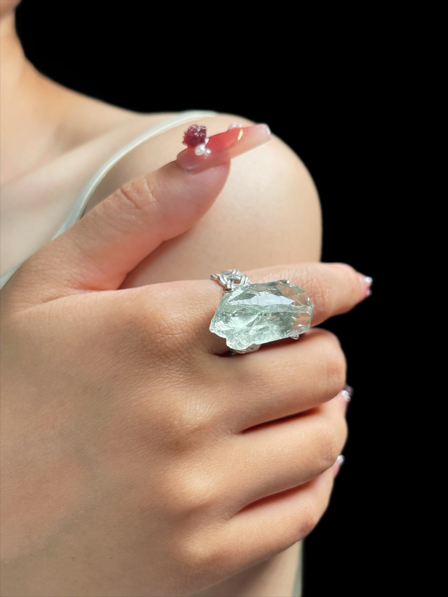 Green Quartz Ring