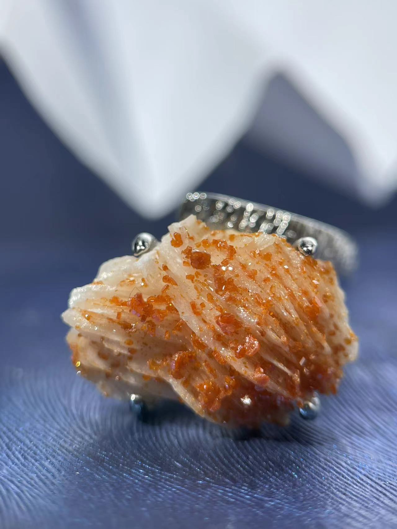 Vanadinite Raw Ring