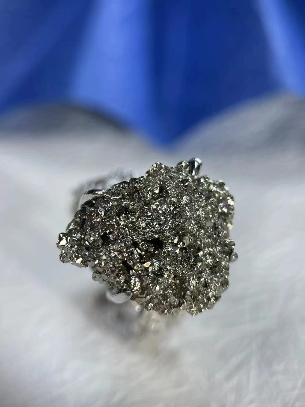 Solar Spark | Raw Chalcopyrite Ring