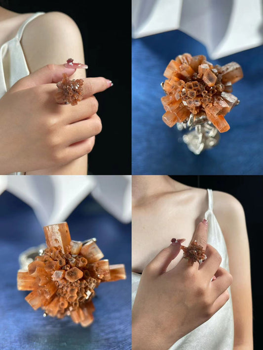 Corelight – Raw Aragonite Cluster Ring