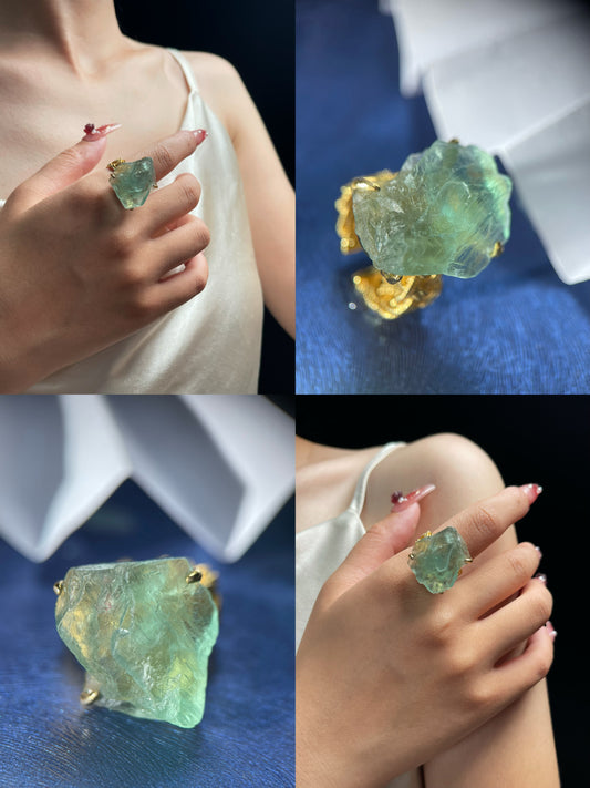 Light Green Fluorite Ring