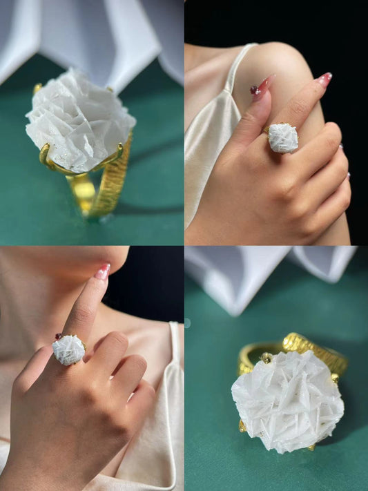 Rose Calcite Ring