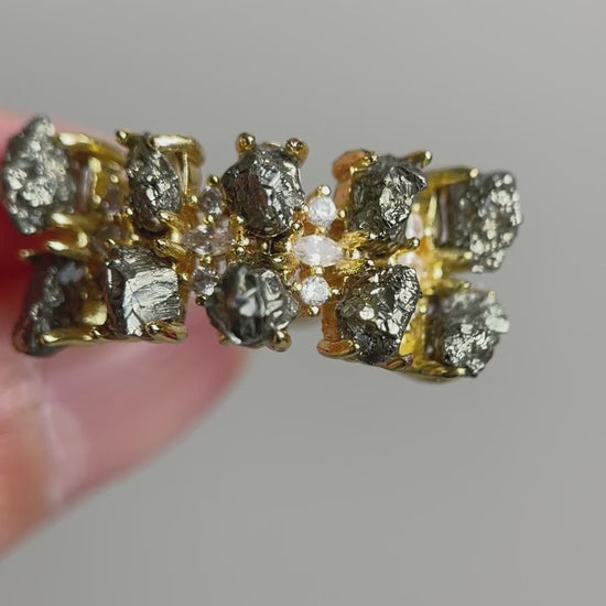 Video of Raw Chalcopyrite Row Ring from Peru