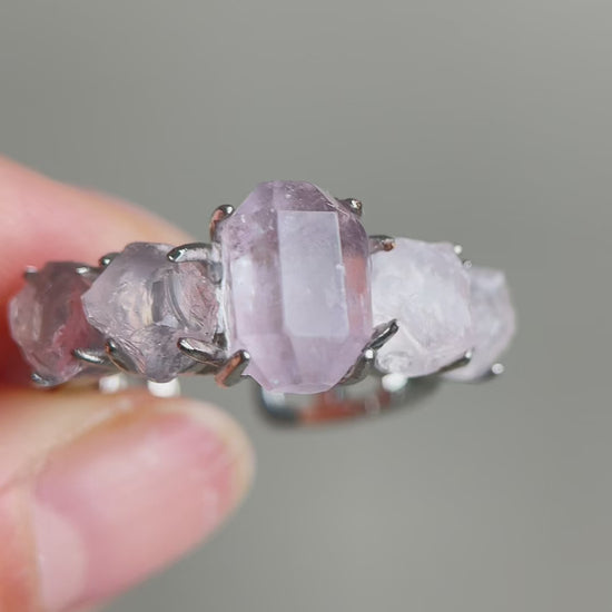 Morganite and Rose Quartz Ring video