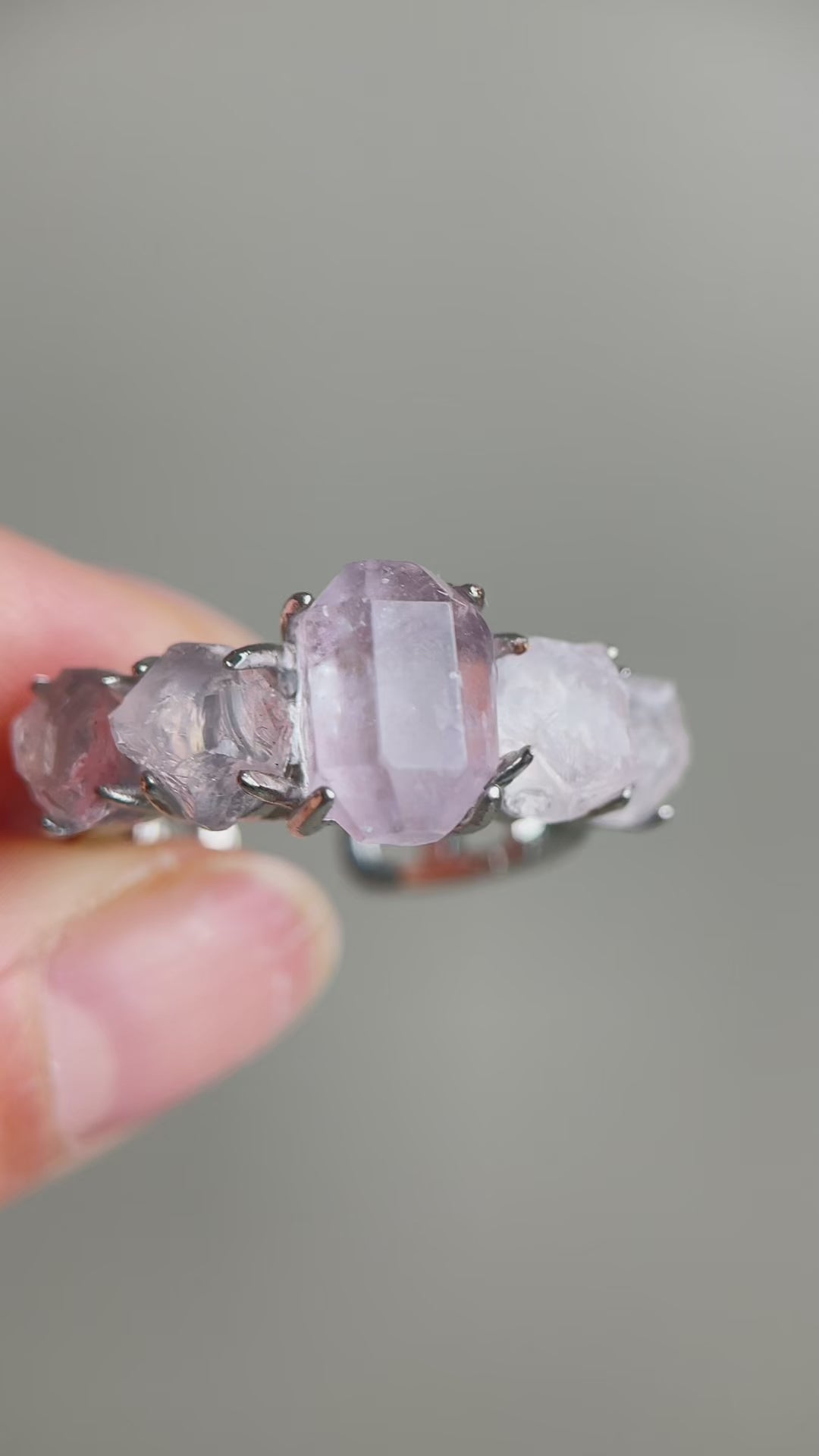 Morganite and Rose Quartz Ring video
