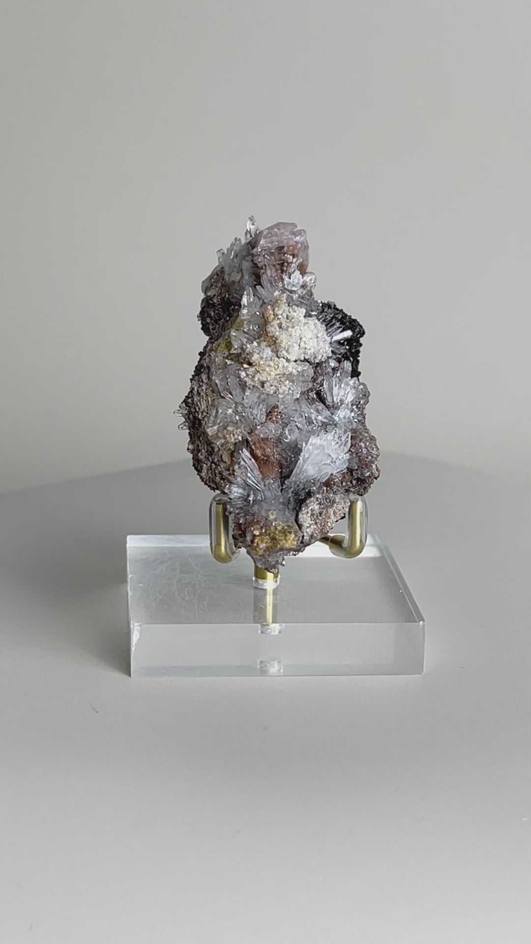 raw-creedite-flower-mineral-specimen-video