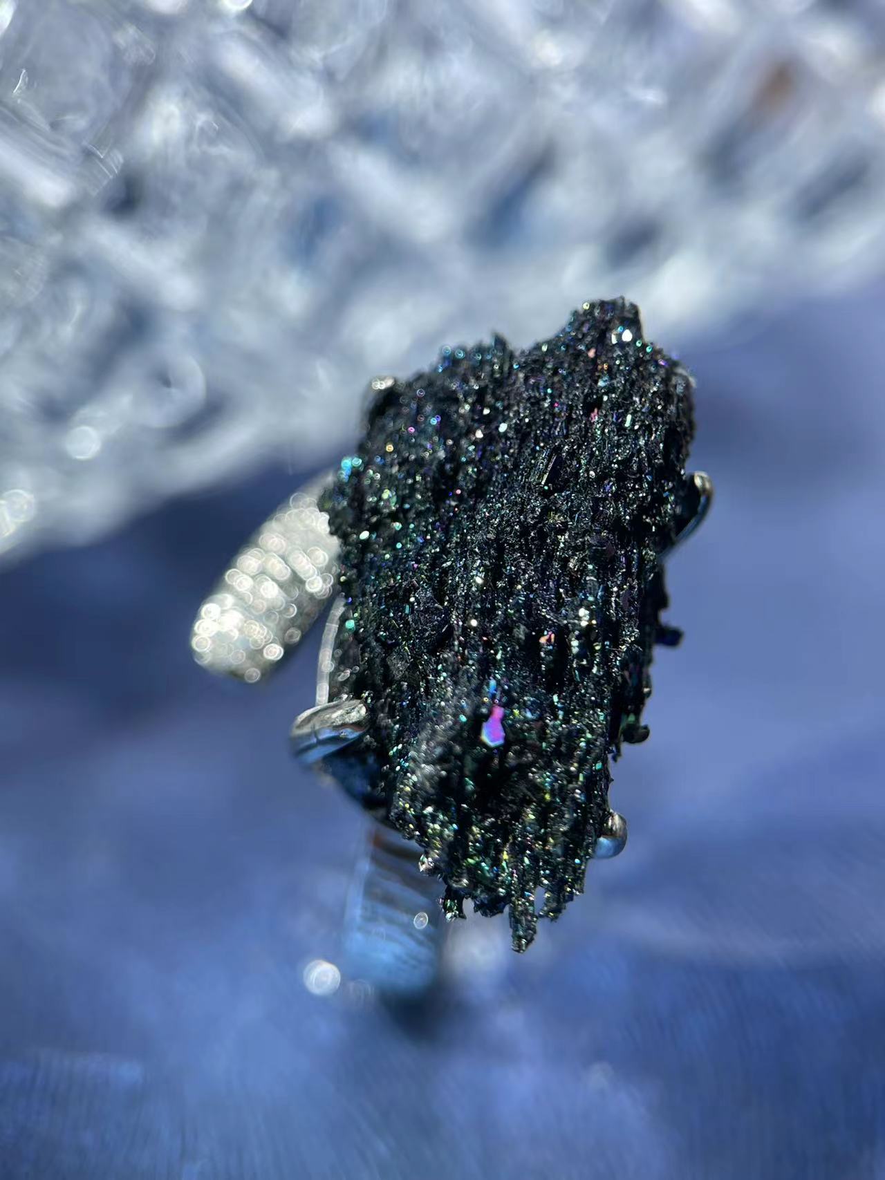 Rainbow Hematite  Ring