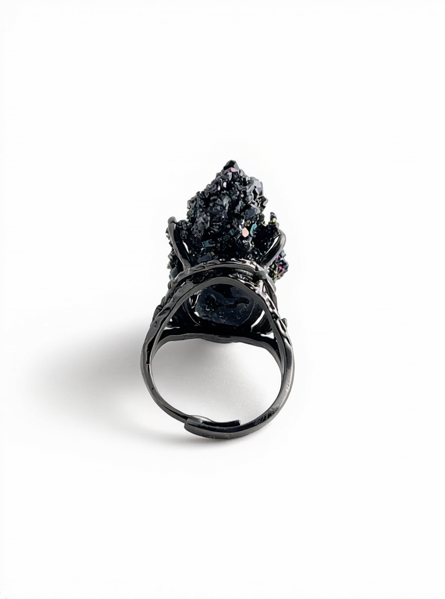 Rainbow Carborundum Ring back view