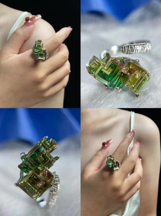 Technomancer | Rainbow Bismuth Ring