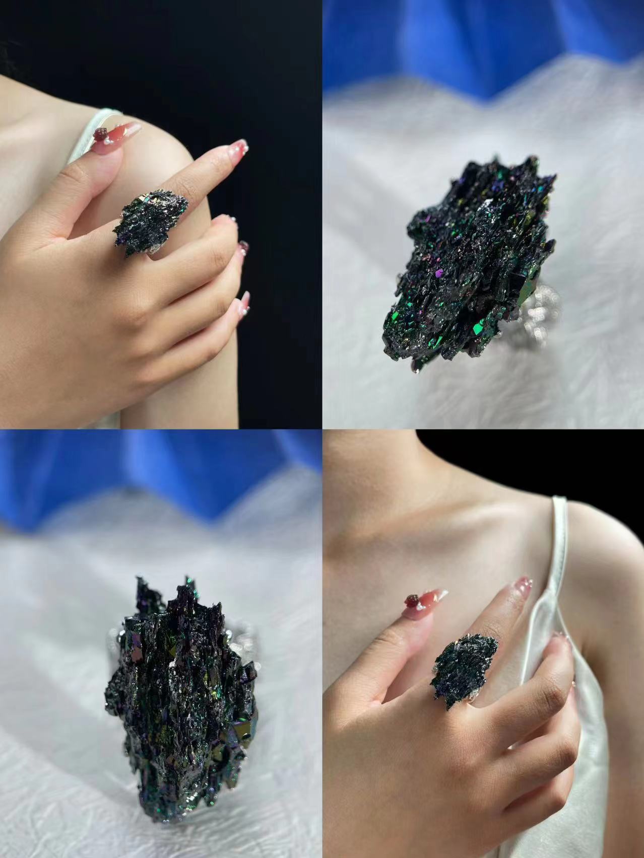 Rainbow Hematite  Ring