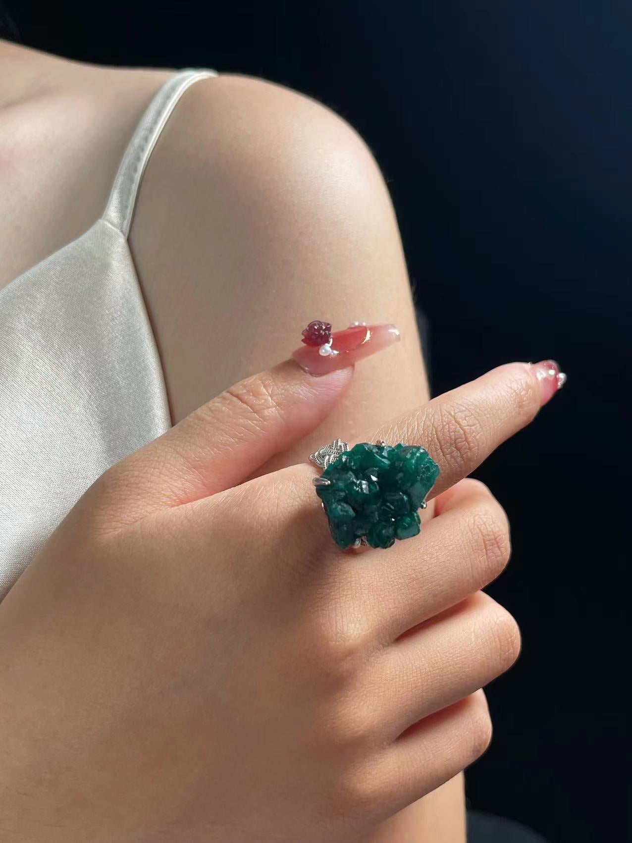 Dioptase Ring