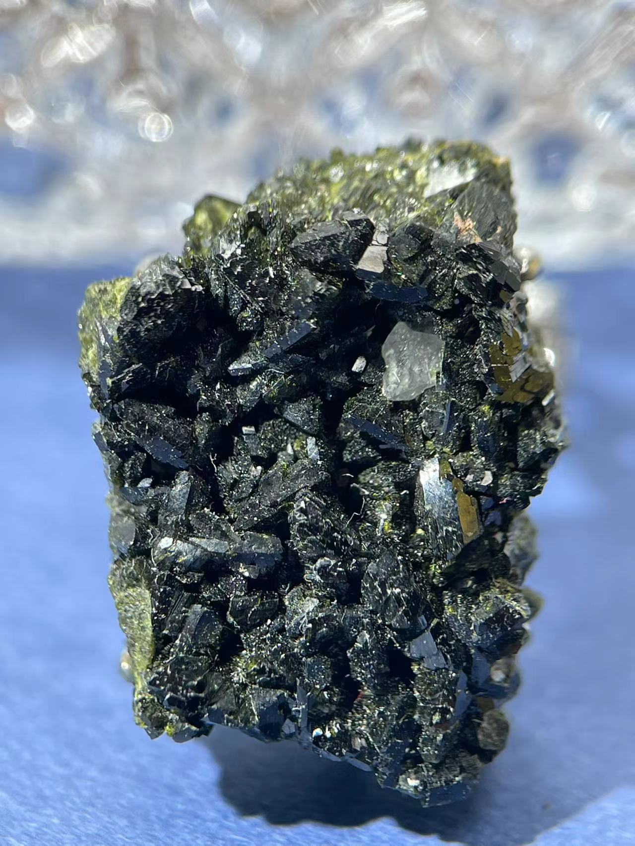 Verdelite Tourmaline with Epidote Ring