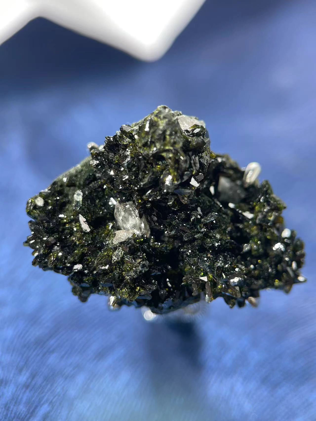 Verdelite Tourmaline with Epidote Ring
