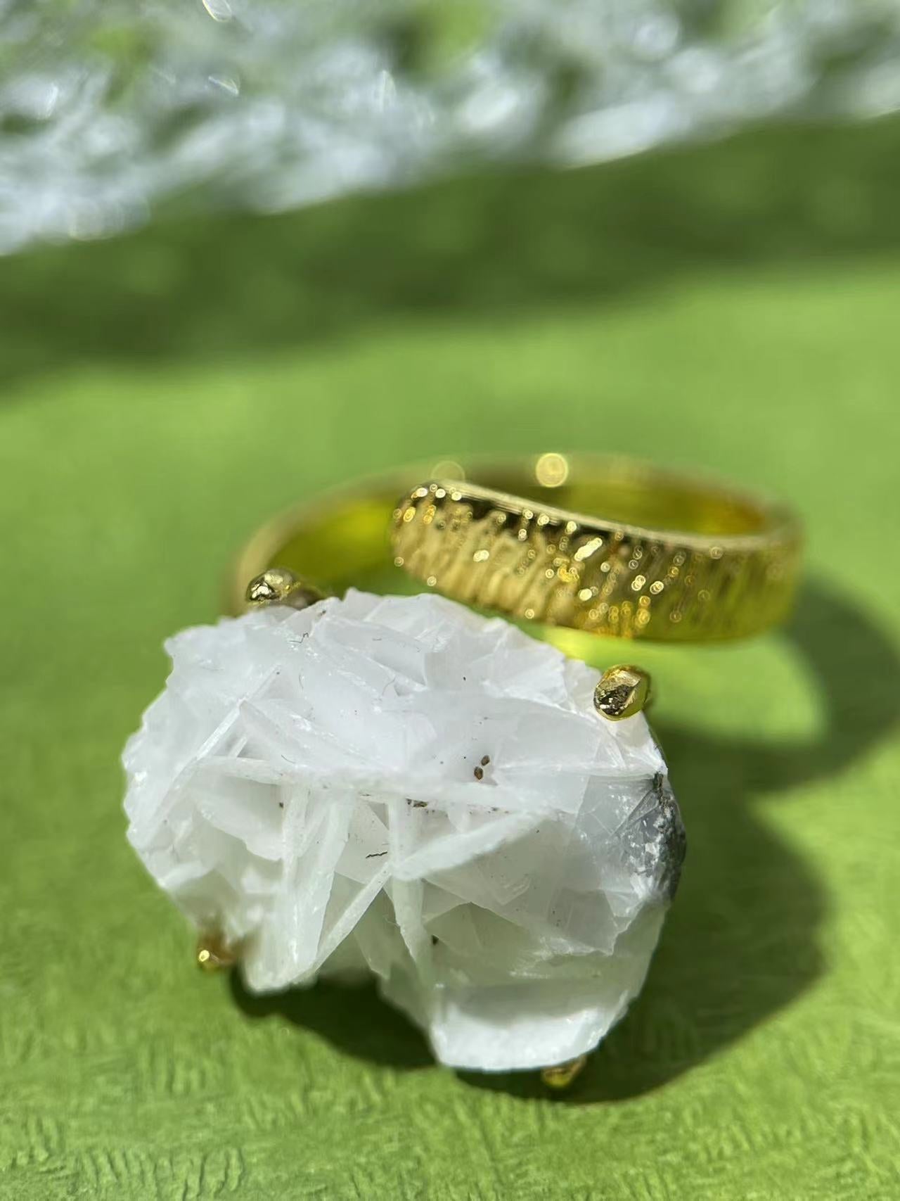 Rose Calcite Ring