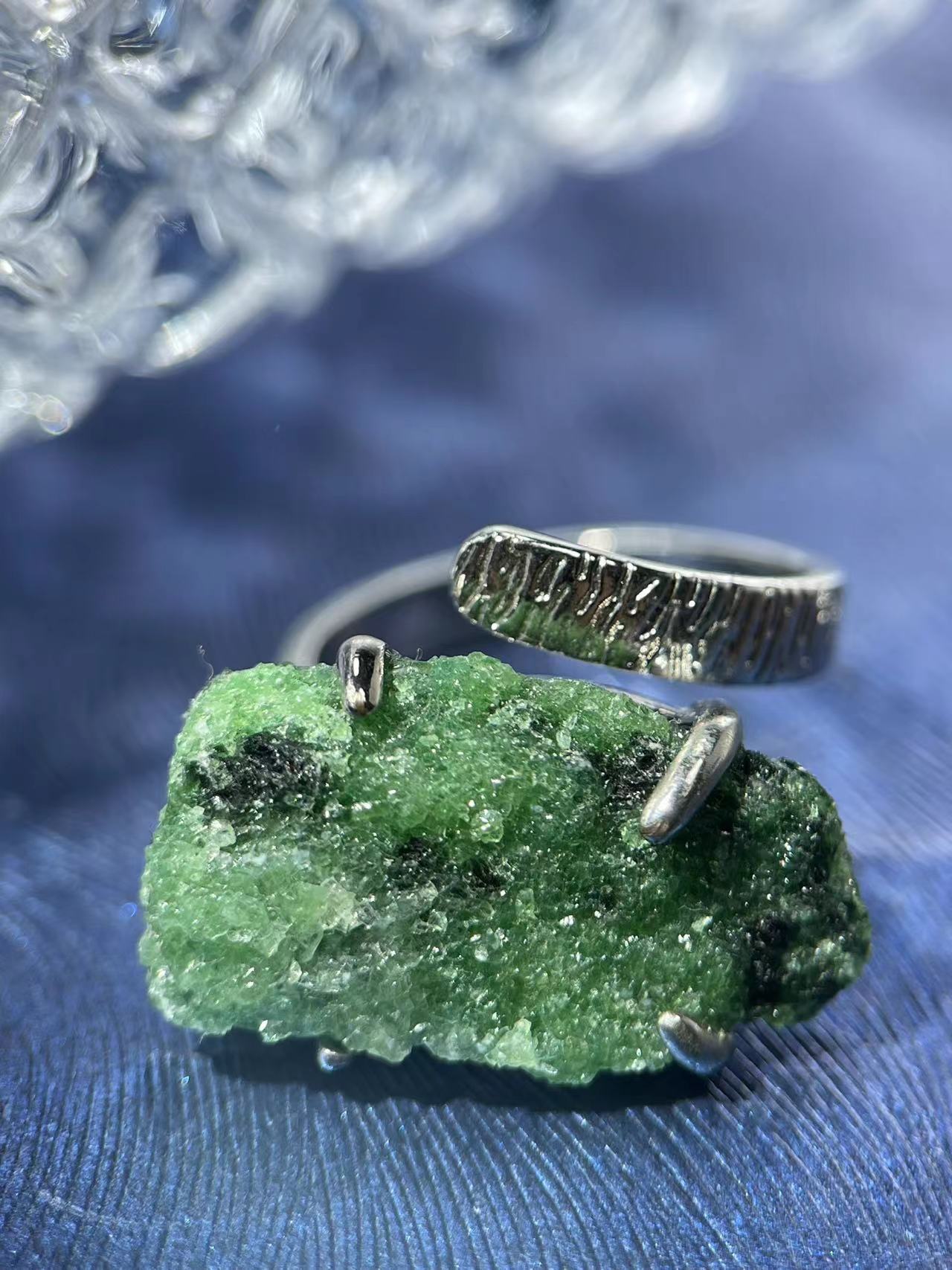 Ruby in Zoisite Raw Crystal Ring