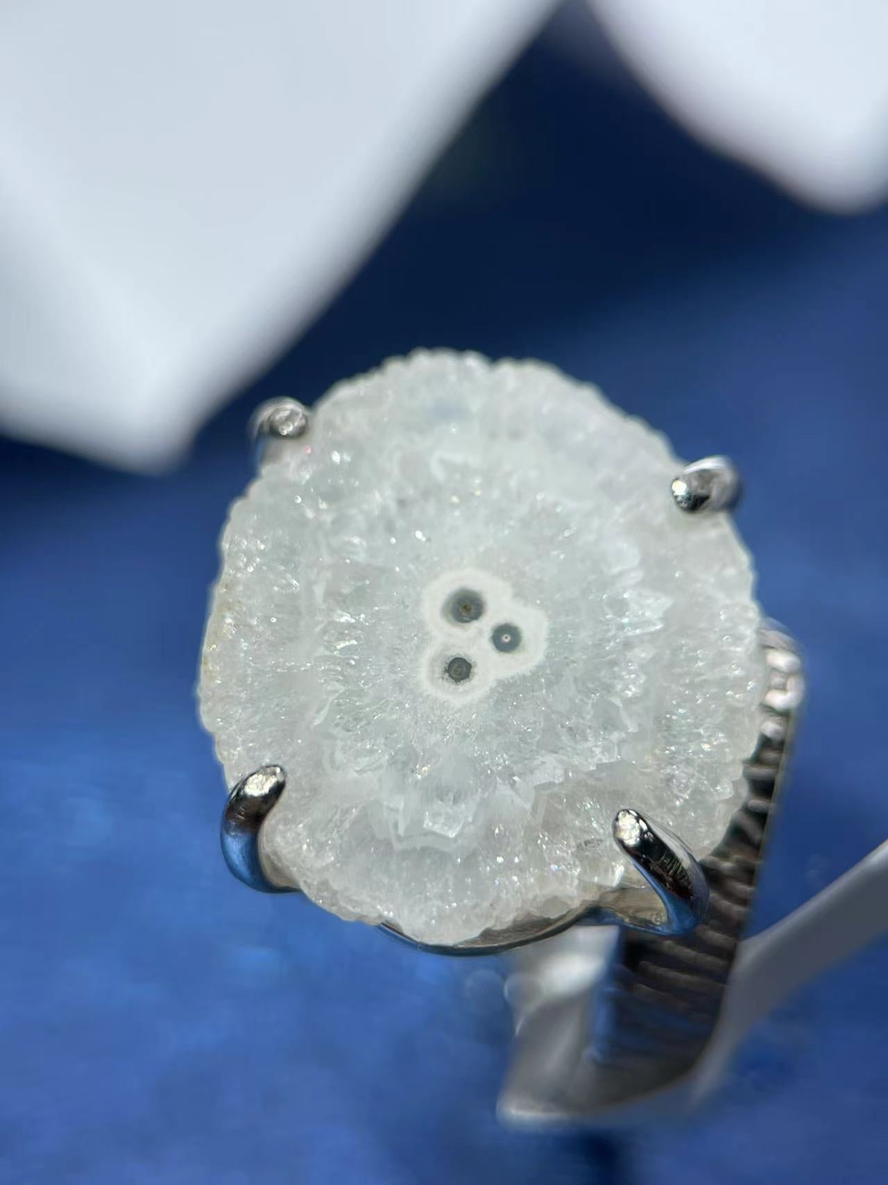 Sunflower Quartz Slice Ring