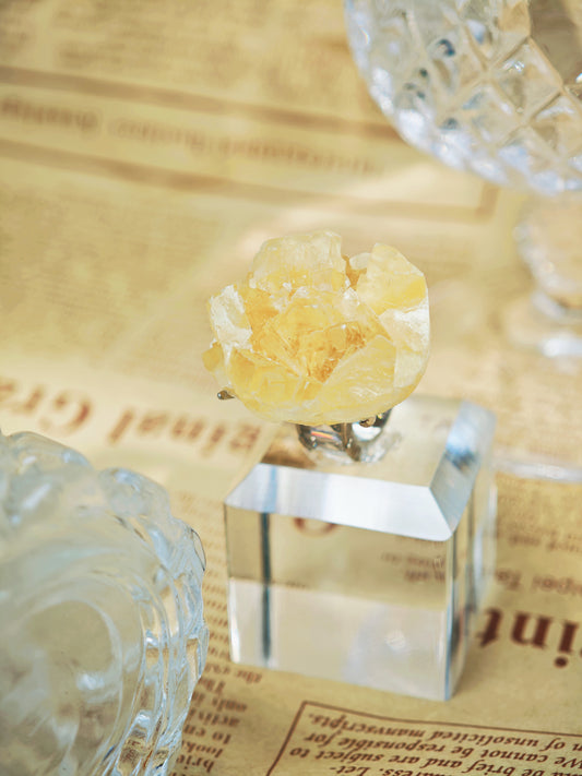Honey Druzy Quartz Ring