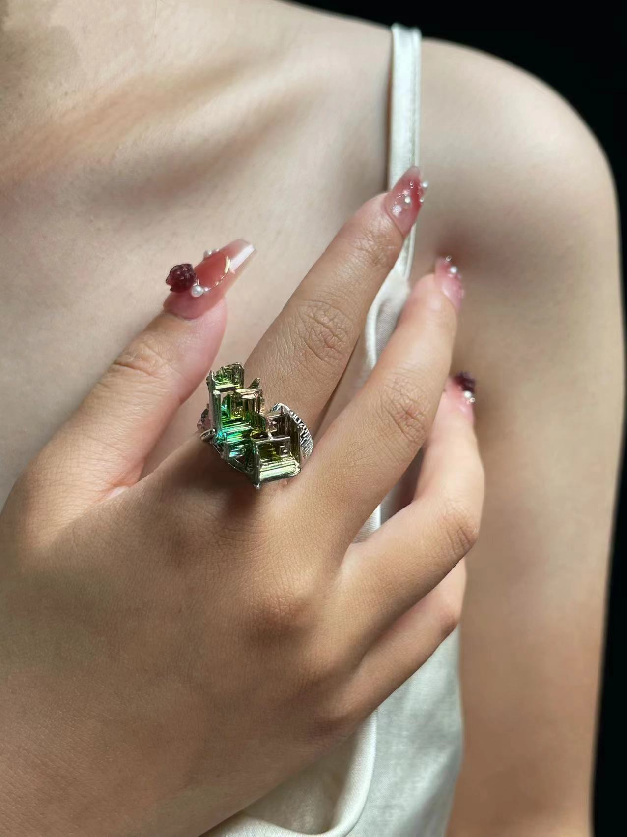 Technomancer | Rainbow Bismuth Ring