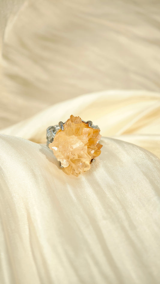 Citrine Cluster Ring