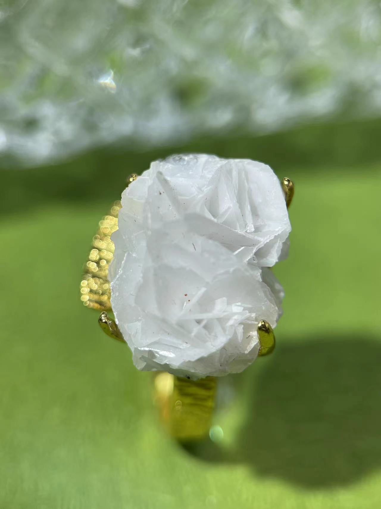 Rose Calcite Ring