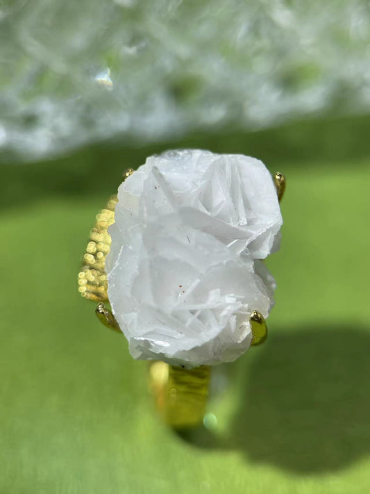 Rose Calcite Ring