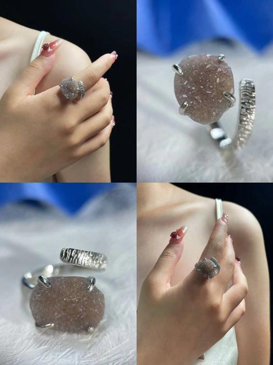 Sugar Quartz ring
