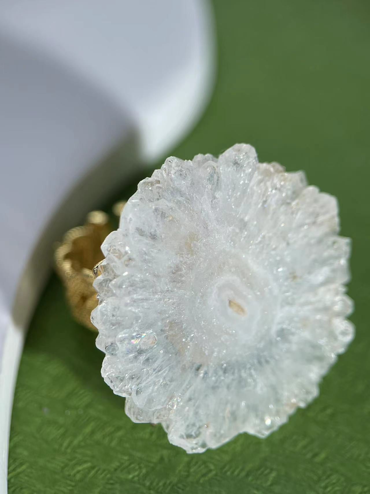 Stalactitic Quartz Ring