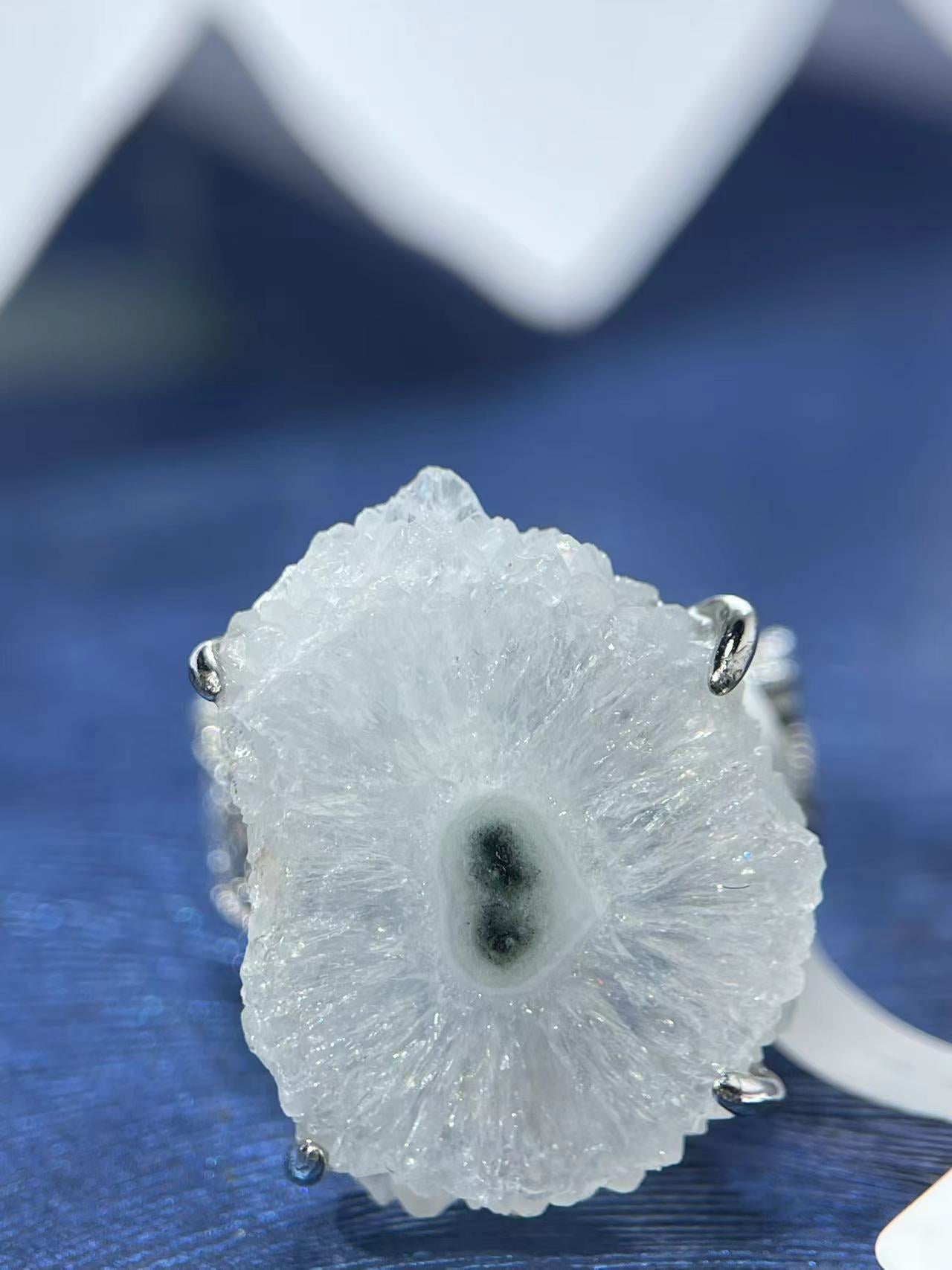 Sunflower Quartz Slice Ring