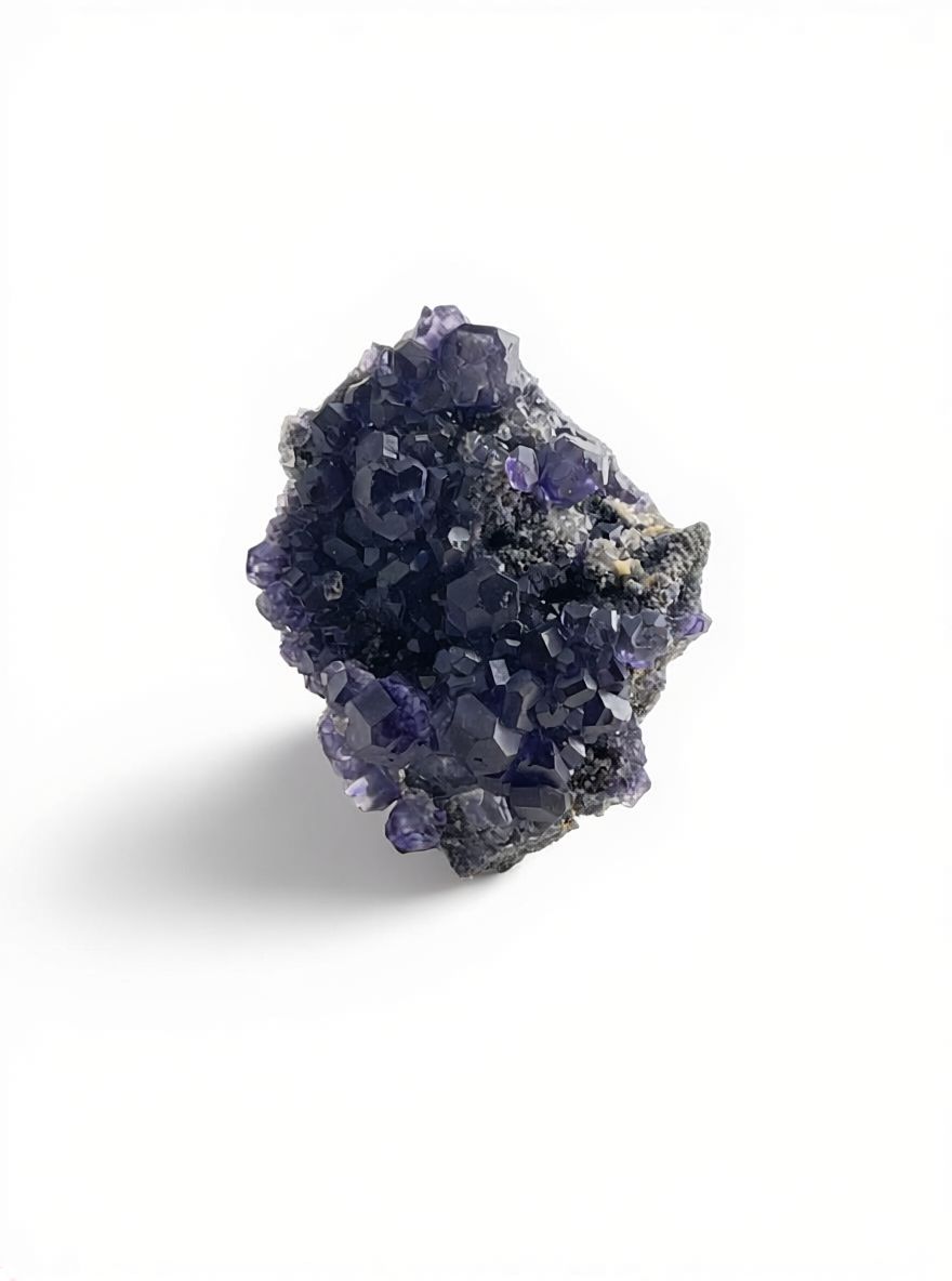 Tanzanite fluorite ring front view