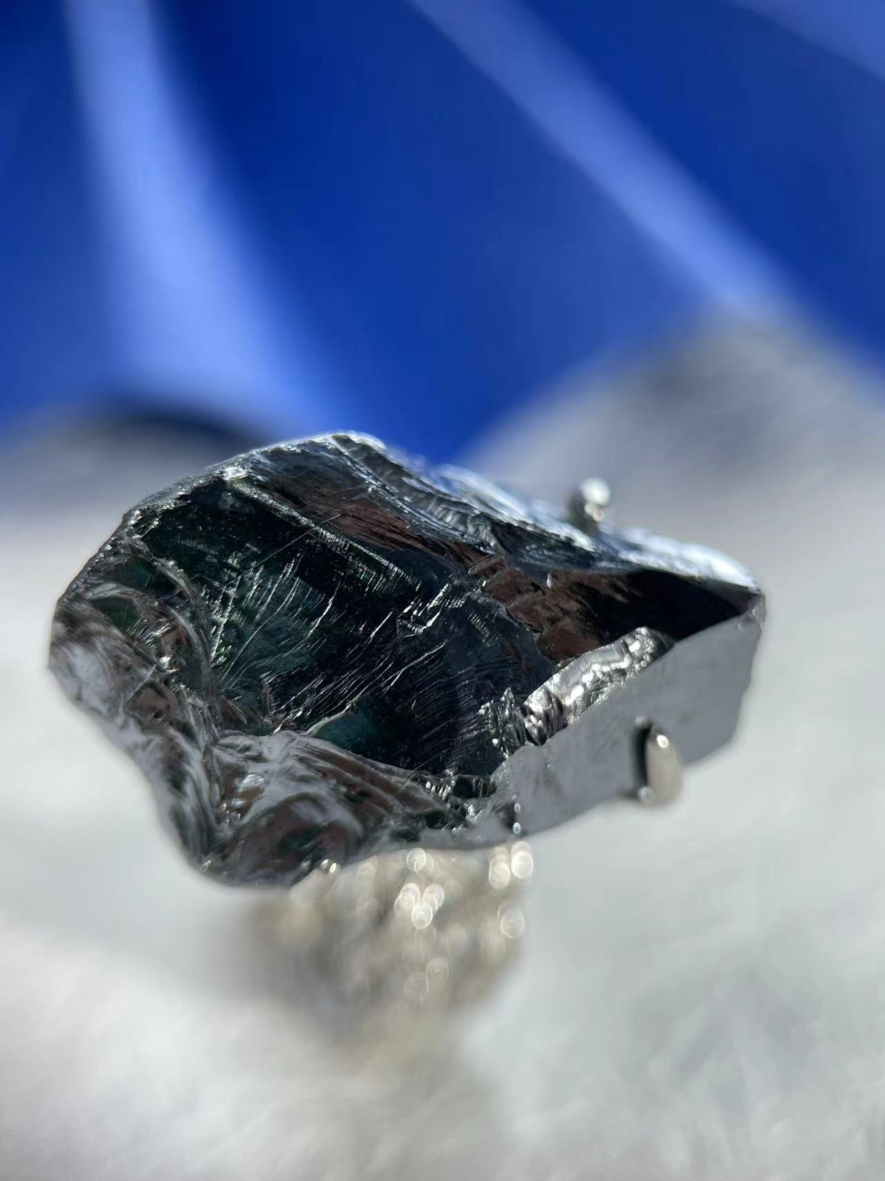 Water Veil | Terahertz Stone Ring