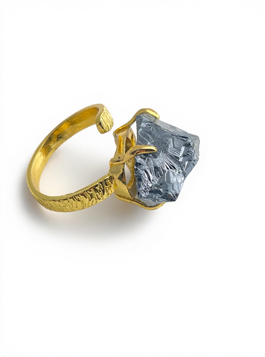 side view terahertz stone ring