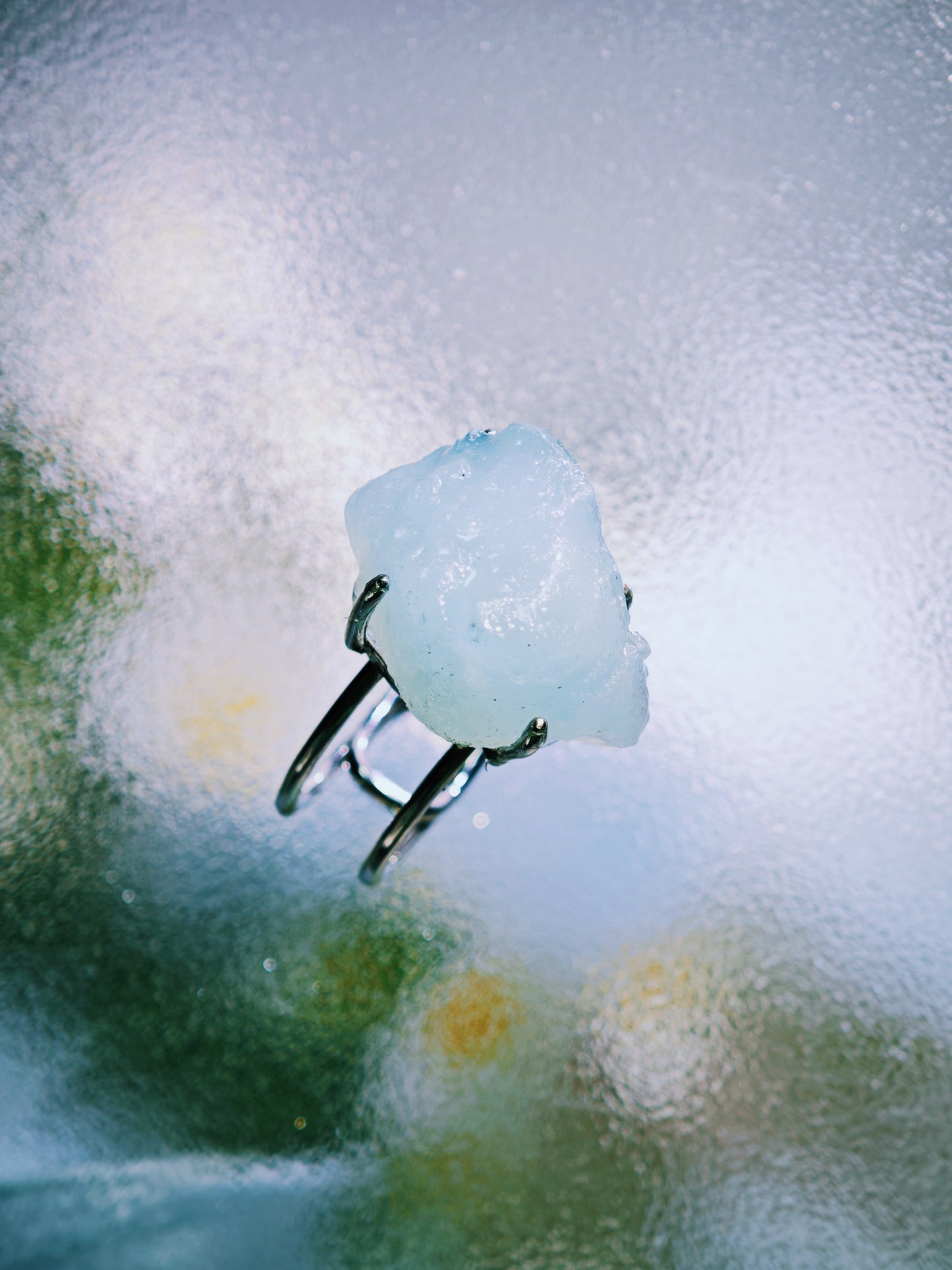Raw Aquamarine Ring